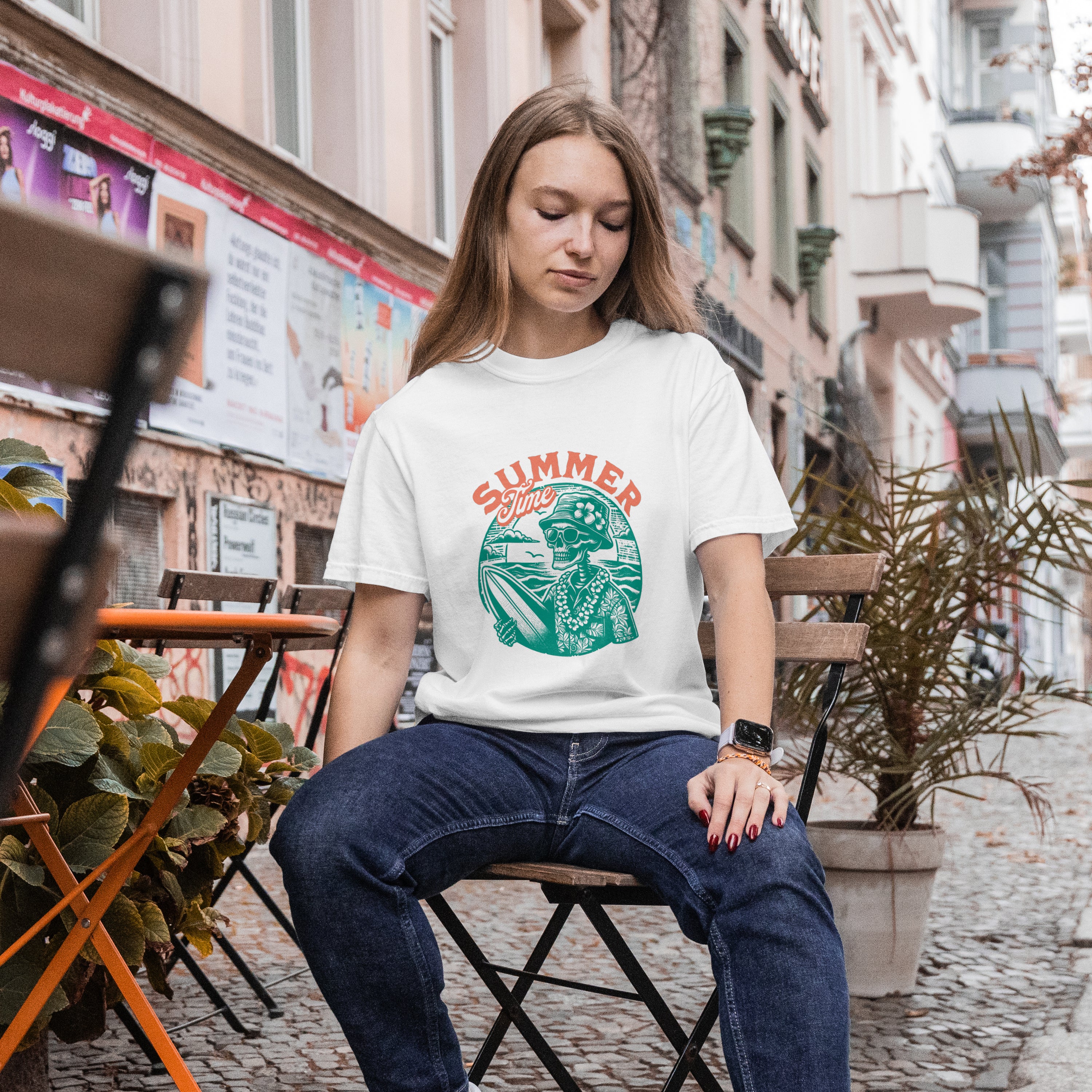 COVERNATのCool Cotton Doodle Tropical Graphic T-Shirt 全3色 Cool Colors Unisex staple eco t-shirt – SCAL Studio